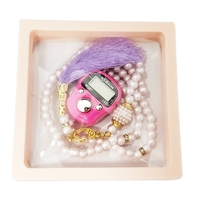 Compteur de doigts islamique 33 perles de cristal avec boîte, compteur numérique Allah Tasbeeh, cadeau de mariage et de l'Aïd, perles de prière musulmanes