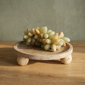 Bandeja de Pedestal de Piedra Natural de Lujo, Plato Decorativo con Base para Decoración de Interiores, Centro de Mesa, Frutero, Soporte para Servir - Product Image 2