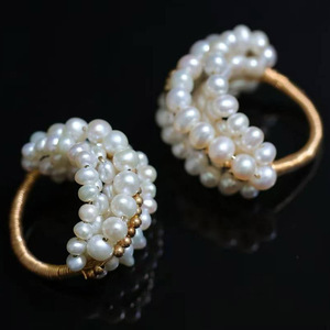 Handmade Wire Wrapped Pearl <b>Ring</b>, Fittings with USA Imported 14K Gold Filled, Natural Freshwater Pearl <b>Ring</b> - Product Image 3