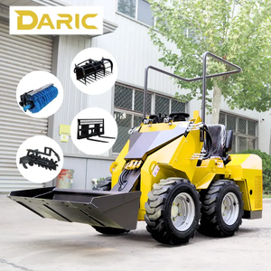 DR490 мини фронтальный погрузчик Землеройная техника компактный скользящий руль Китай скользящий руль дизельный погрузчик с креплениями - Product Image 2