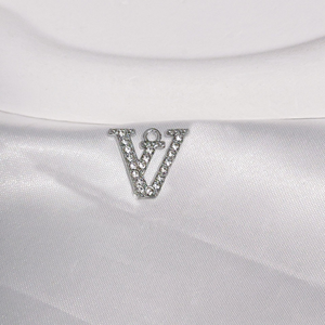 Llavero de lujo con dije de metal de diseño, letra de diamante, accesorios decorativos para funda de teléfono DIY, llavero y pulsera - Product Image 3