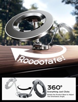 Support de téléphone de voiture LISEN 2026 avec corps métallique mini réglable pour tableau de bord et pare-brise, compatible avec iPhone 17 16 15 Samsung GPS