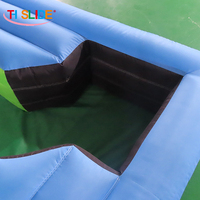 Mesa de Billar Inflable de Tela Oxford, Juego de Snookball con Soplador de Aire, Bolas de Snooker, Diversión de Billar y Fútbol, para Exteriores, para 10 Personas