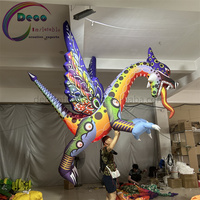 Animaux gonflables de dragon personnalisés et durables avec ventilateur intégré pour les fournitures de fête en plein air