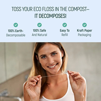 Y-Kelin 100 pièces de cure-dents à la menthe et bâtonnets de soie dentaire en PE, emballage en sachet (Nettoyage interdentaire)