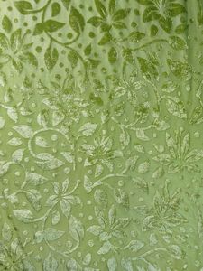 ברוקד קטיפה קטיפה פוליאסטר פרחוני בורנוט בד שמלה - Product Image 5