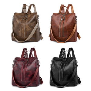 <span class=keywords><strong>Sac</strong></span> <span class=keywords><strong>à</strong></span> <span class=keywords><strong>dos</strong></span> pour femme en <span class=keywords><strong>cuir</strong></span> PU personnalisé <span class=keywords><strong>à</strong></span> la mode avec fermeture <span class=keywords><strong>à</strong></span> glissière sangle poignée Style <span class=keywords><strong>Vintage</strong></span> <span class=keywords><strong>Vintage</strong></span> <span class=keywords><strong>sac</strong></span> <span class=keywords><strong>à</strong></span> bandoulière pour voyage - Product Image 2