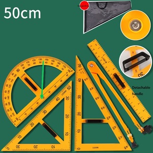 Xr Lớn 0.5M Math <span class=keywords><strong>Set</strong></span> Nhựa Tam Giác Từ Hội Đồng Quản Trị Bán Tròn Thước Thẳng Cai Trị La Bàn Cho Giảng Dạy - Product Image 5