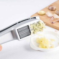 2-in-1 multifunctionele aluminiumlegering knoflookpers, handmatige knoflookmixer en knoflookstamper