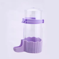 Distributeur d'eau automatique réutilisable en plastique Luby 240 ml avec mangeoire suspendue pour perroquets, accessoires pour cage, pour oiseaux de petite à grande taille