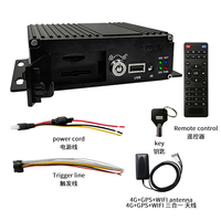 Nouveau design Enregistreur vidéo numérique 4G WIFI GPS MDVR Carte unique Garantie 1 an HD 1080p 4 canaux DVR de voiture noir pour Ford, bus et camions