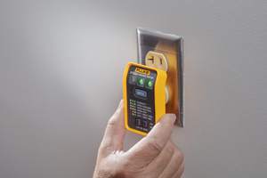 สำหรับเครื่องมัลติมิเตอร์ <span class=keywords><strong>Fluke</strong></span> ST120 เครื่องทดสอบเต้ารับ GFCI พร้อมเสียงเตือน ประเภทสินค้า มัลติมิเตอร์ - Product Image 4