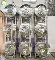 Cuve à bière brillante en acier inoxydable de qualité alimentaire, cuve à pression empilable horizontalement pour le stockage et la carbonatation de la bière
