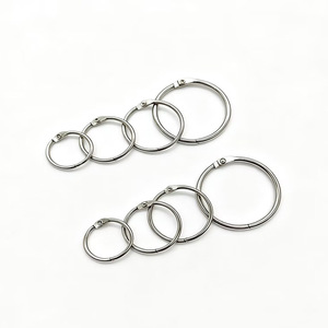 Qixin <b>Binder</b> <b>Rings</b> Steel Wire Open End Loose Leaf Album Craft Supplies 5 Sizes Set - Product Image 1