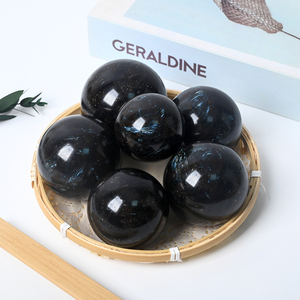 Wholesale Natural <b>Crystal</b> Gemstone Healing <b>Ball</b> Astrophyllite Garnet Sphere for Decoration - Product Image 3