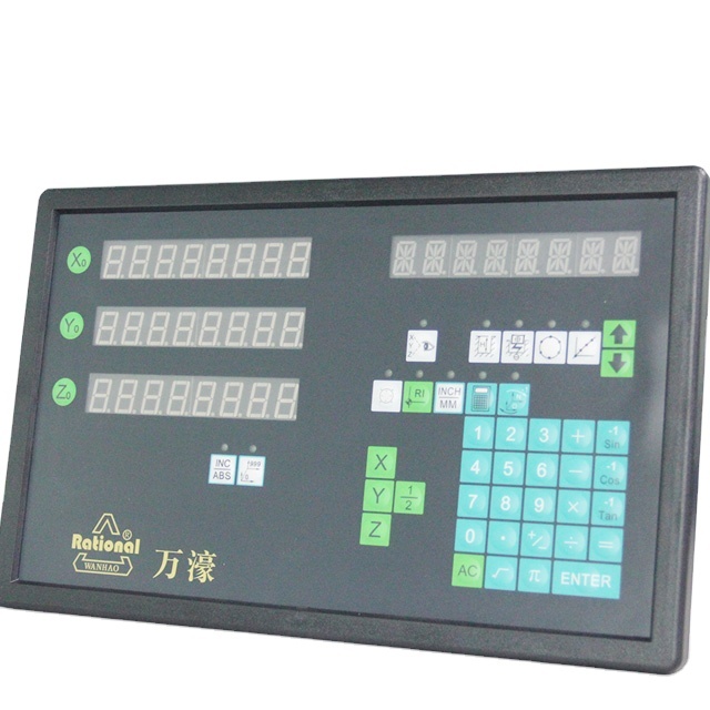 Free Shipping CE Certified 1 Year Warranty Rational DC3000 3 Axis Digital Readout (DRO) System 2 Pieces 5 Micron Optical Linear