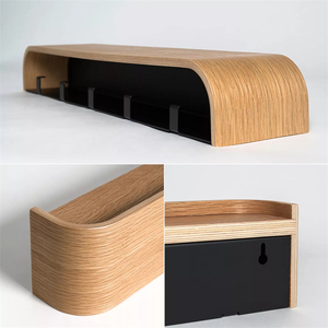 <span class=keywords><strong>Perchero</strong></span> <span class=keywords><strong>de</strong></span> Madera <span class=keywords><strong>de</strong></span> Diseño Moderno, <span class=keywords><strong>Perchero</strong></span> Flotante para Entrada, <span class=keywords><strong>Perchero</strong></span> <span class=keywords><strong>de</strong></span> <span class=keywords><strong>Pared</strong></span> <span class=keywords><strong>con</strong></span> Ganchos - Product Image 5