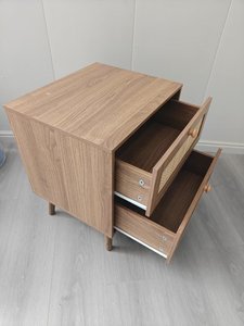 Comodino moderno MDF comodino in Rattan con cassetto camera da letto fine tavolo comodino comodino comodino comodino comodino - Product Image 3