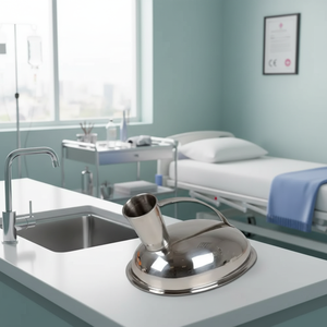 Urinoir pour homme en acier inoxydable de qualité supérieure Manuel chirurgical Certifié CE Clinique hospitalière Santé Médicale Vaisselle creuse Réutilisable - Product Image 3