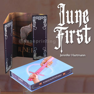 Libro Impreso Offset con Cubierta de Papel Plateado Personalizada, Bordes Pintados, Tapa Dura, Cubierta Decorativa y Páginas Interiores Coloridas con Diseño de Unicornio - Product Image 4
