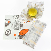 Papier pour sandwich, papier alimentaire anti-graisse, papier d'emballage pour hamburger, papier d'aluminium