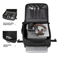 Sac à dos de voyage étanche extra large avec logo personnalisé, 38L, extensible, pour ordinateur portable, affaires, extérieur