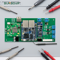 Carte de circuit imprimé FR4 multicouche pour la gestion de l'alimentation avec connecteurs USB et bornes