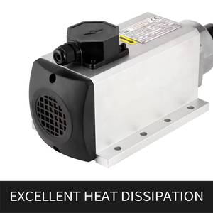 มอเตอร์แกนหมุน CNC ระบายความร้อนด้วยอากาศไฟฟ้าความเร็วสูง 4 กิโลวัตต์ ER25 220V/380V พร้อมอินเวอร์เตอร์/VFD สำหรับเครื่องแกะสลักและเครื่องกัด - Product Image 2
