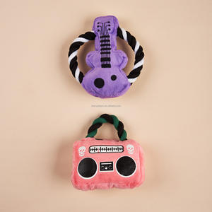 Enstrüman peluş oyuncak köpek pamuk halat interaktif gıcırtılı Puppies oyuncak Puppies için çevre dostu dayanıklı Bite dayanıklı - Product Image 2