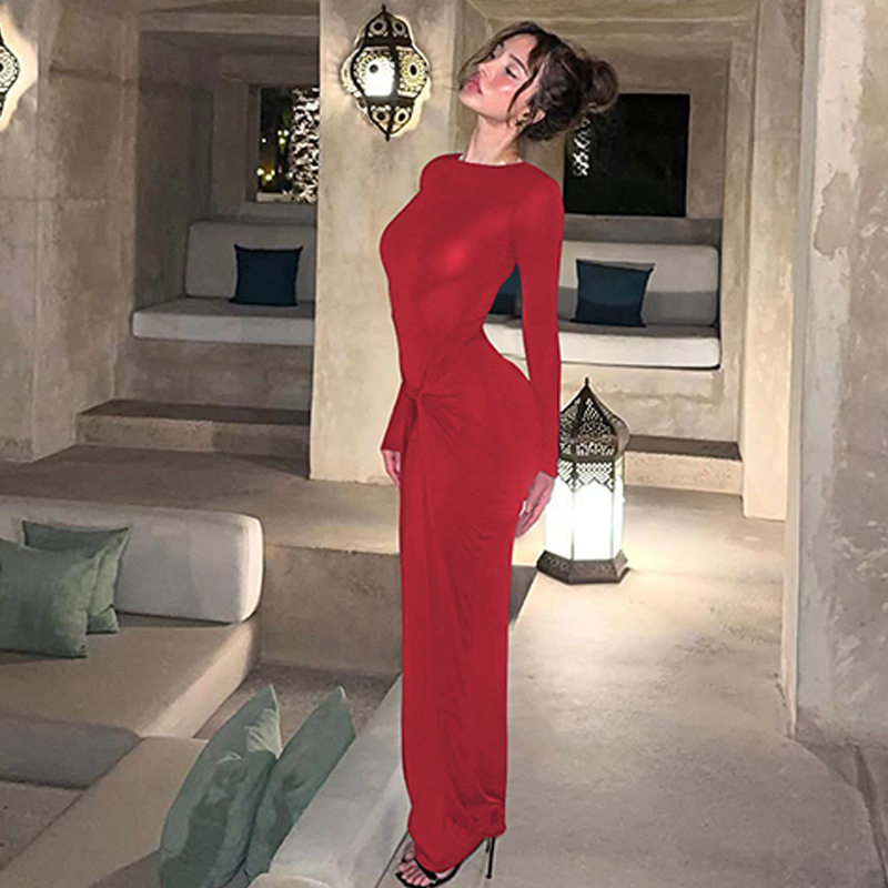 strapless open back dress MALI Open Back Maxi Dress in Red - Summer maxi Dress | Resort Wear