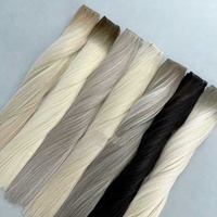Extensions de cheveux humains européens russes 100% naturels Remy blonds double drawn Genius Weft