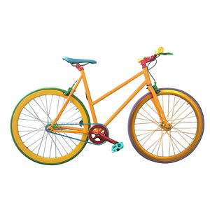 Fexie-Vélo de route à vitesse unique 700C, vélo de trajet <span class=keywords><strong>pas</strong></span> <span class=keywords><strong>cher</strong></span> pour femmes, avec fourche en acier, à pignon fixe, personnalisable - Product Image 1