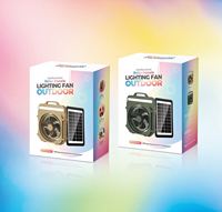 Ventilateur de camping à batterie longue durée avec éclairage LED, chargeur de téléphone USB d'urgence, pour camping-car, usage domestique, pêche, pique-nique, tente, voyage
