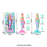 Poupée sirène de natation 14 pouces jouet mode beauté 34CM poupées en plastique à changement de couleur jouets sirène pour les filles