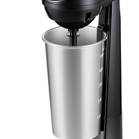 Mixeur à milkshake élégant de 450 ml avec boîtier en ABS - Mixeur électrique haute performance de 100 W pour les milkshakes épais, utilisation domestique et hôtelière