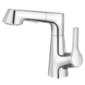 Grifo de Lavabo de Alta Calidad con Recubrimiento de Cromo, Altura Ajustable, Monomando, Extraíble, Mezclador de Agua - Product Image 2
