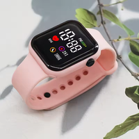 Montre de sport électronique pour étudiants avec logo personnalisé, montre de sport en silicone bon marché, montre LED pour enfants, montres numériques de luxe pour enfants