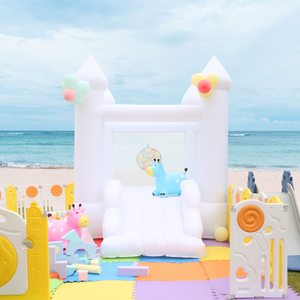 Castillo Inflable Blanco Comercial de 10*10 pies para Bodas y Fiestas, Castillo Inflable para Bodas de 10*10 pies - Product Image 6