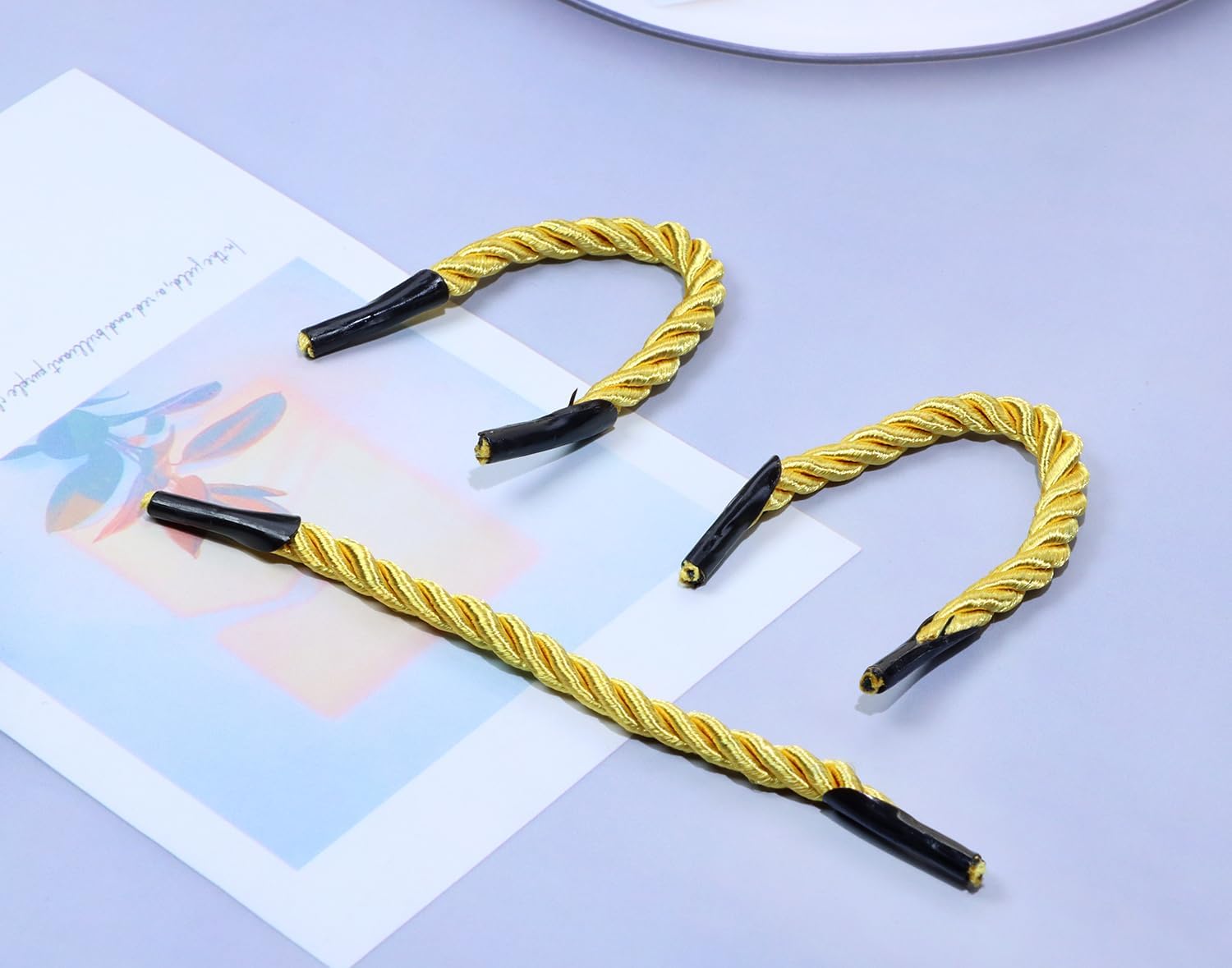 Factory Wholesale 3-6mm High Strength 16 Strand Braided Hand Rope Polyester/PP/Cotton Plastic Barb End Paper Bag Rope Handle