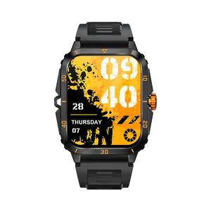 Outdoor Smart Watch KT71 3AMT Waterproof Sports Tracker 1.96 Inch HD Screen BT Calling Smartwatch For Men Women 2024 New Arrival