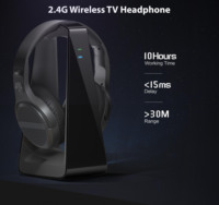 ODM/OEM 2,4G+BT Kabelloser TV-Kopfhörer mit Einem Sender und Zwei Kopfhörern für Hörhilfen