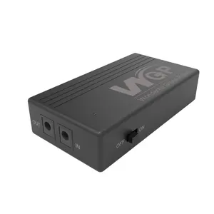 Wgp DC Mini UPS 1202A ngân hàng điện DC UPS đầu ra duy nhất cung cấp 12V2A 22.2Wh Mini UPS cho Wifi Router máy ảnh 12V