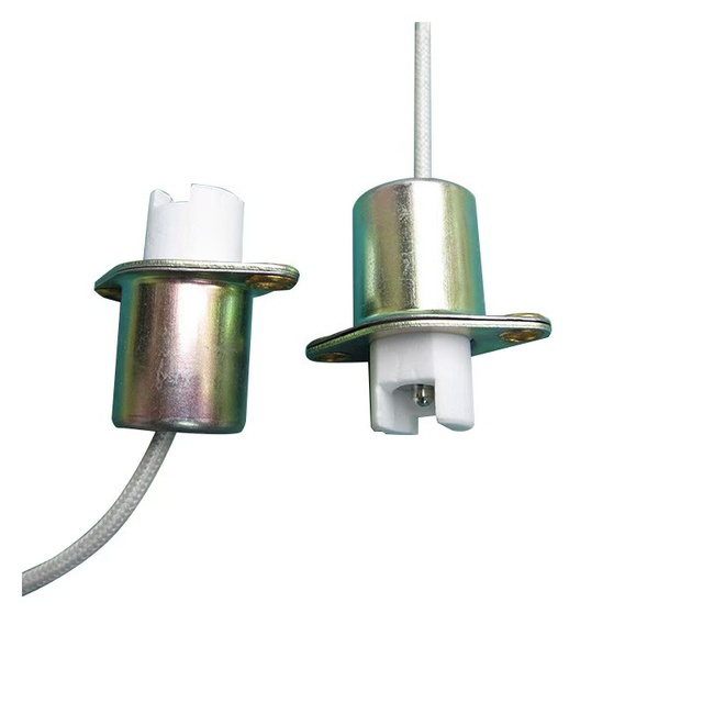 R7s Lamp Base Porcelain Lamp Holder Ceramic Halogen Socket with Wire