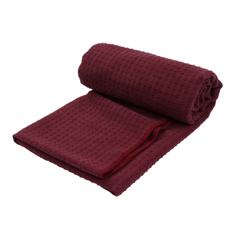 Serviette de yoga imprimée sur mesure, antidérapante, chaude, pour la protection du tapis de Yoga