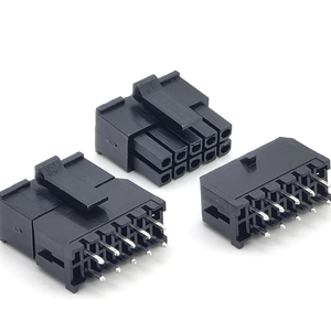 Wafer MLX3.0 Pin header Connector 180-degree DIP 2*5P Non-K PA66 Black/Housing 2*5P Male Shell - Product Image 1