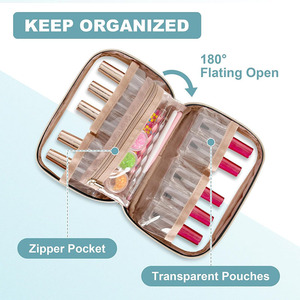 Nouvelle Trousse de Maquillage Matelassée en PVC, Sac de Voyage Portable pour Ongles, Sac de Rangement pour Huiles Essentielles, Sac Tendance pour Vernis à Ongles et Bonbons - Product Image 4