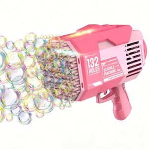 Nouveauté : Pistolet Gatling en plastique à 132 trous pour l'extérieur, avec lumières, jeu de bulles colorées pour enfants - Product Image 6