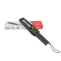 Détecteur de métaux portable rechargeable haute sensibilité réglable Scanner pratique de sécurité et de protection des aéroports avec batterie incluse