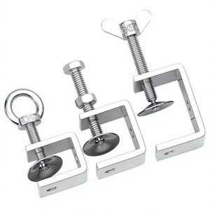 Stainless Steel <b>C</b>-Shaped Tiger <b>Clamp</b> 70mm/90mm/110mm for Woodworking Wide Jaws Processing Kit with Metric Measurement System - Product Image 2