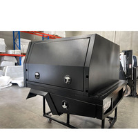 Plateau et auvent en aluminium Lamax pour pick-up double/simple/extra cabine avec garde-boue, porte-roue et boîte à outils